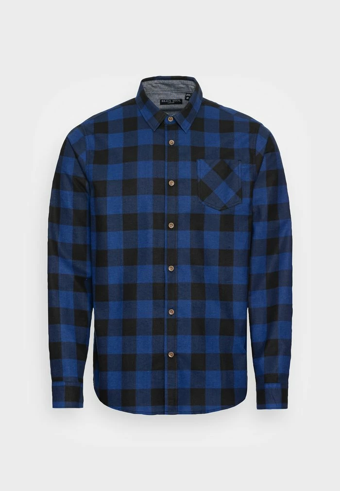 Brave Soul Shirt - Royal/black