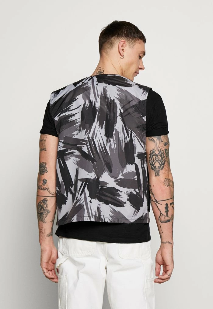 Brave Soul BODEN - Waistcoat - Black/grey - Image 3