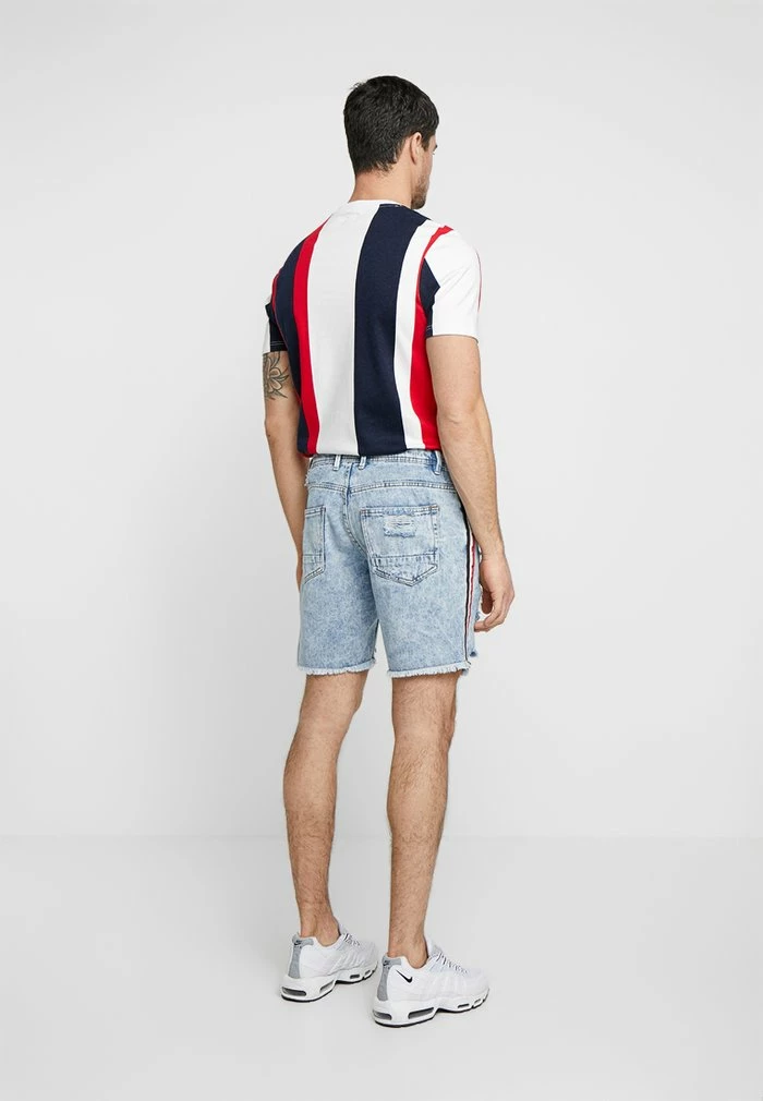 Brave Soul PABLO TAPE - Denim Shorts - Blue Denim - Image 3