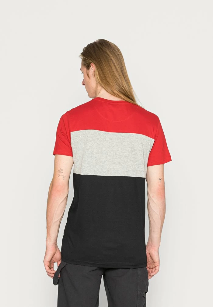 Brave Soul KONAN - Print T-shirt - Red/grey Marl/jet Black - Image 3