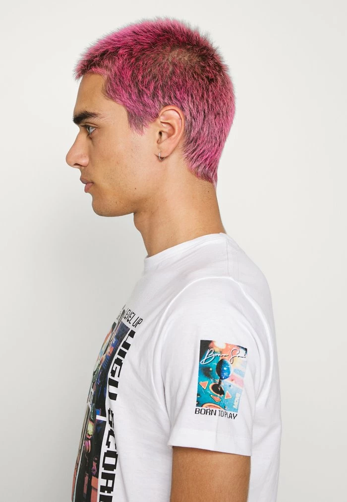 Brave Soul Print T-shirt - Optic White/multicolour - Image 4