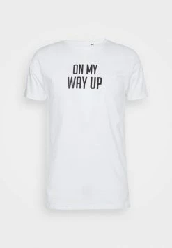 Brave Soul WAY - Print T-shirt - White/black