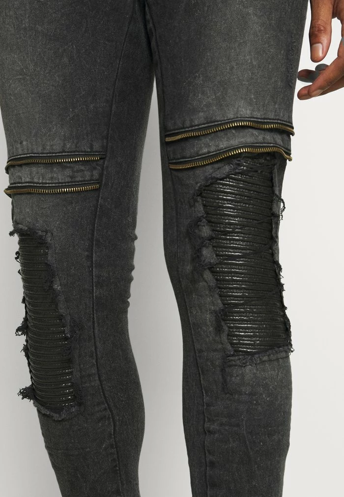 Brave Soul BELIZE - Jeans Skinny Fit - Dark Grey - Image 6