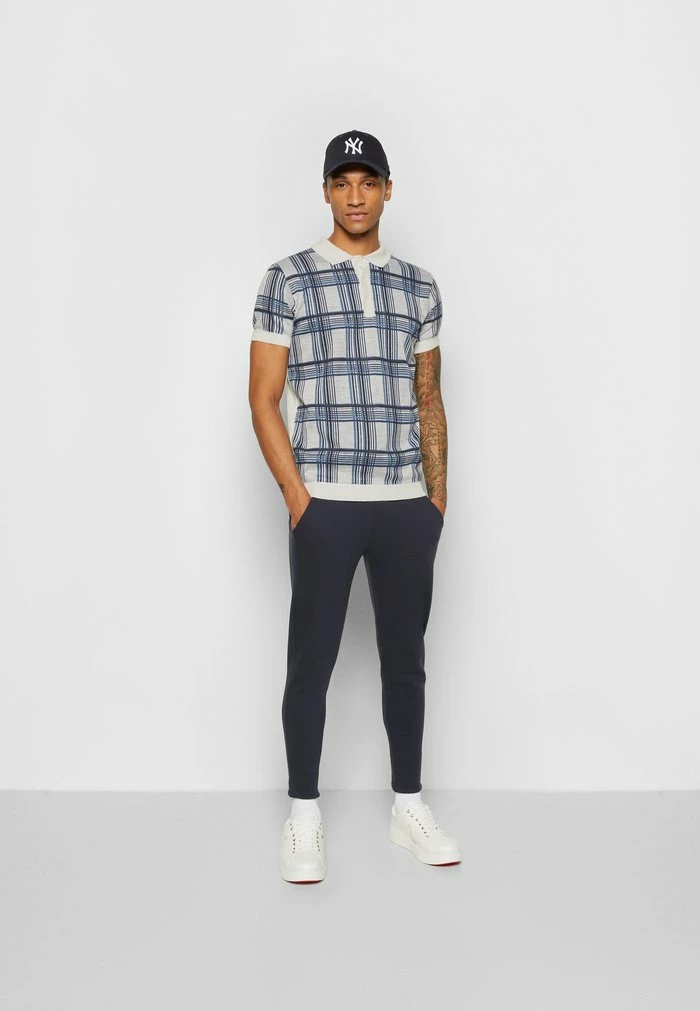 Brave Soul JAXON - Polo Shirt - Ecru/navy - Image 2