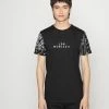 Brave Soul Print T-shirt - Black