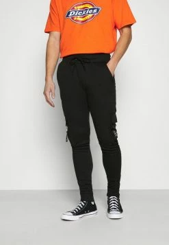 Brave Soul CHELSEA - Tracksuit Bottoms - Black