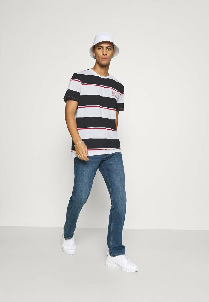 Brave Soul KOLOA - Print T-shirt - Optic White/dark Navy/red - Image 2