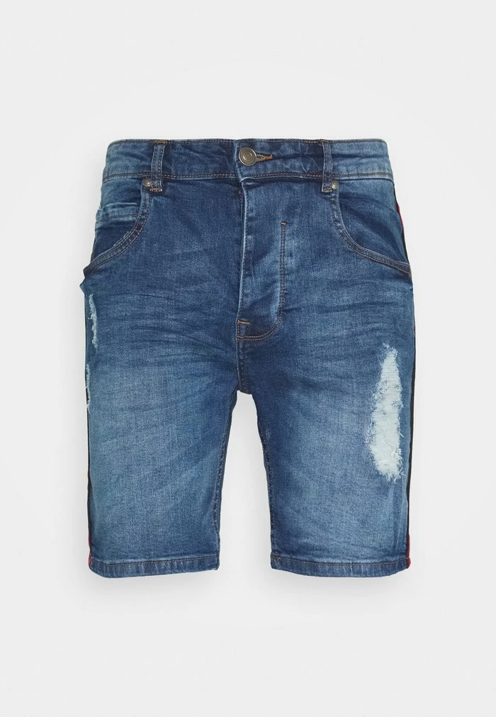 Brave Soul BAILEYTAPE - Denim Shorts - Blue - Image 4