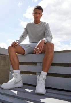 Brave Soul AZLONC - Sweatshirt - Light Grey Marl