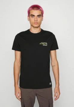 Brave Soul Print T-shirt - Jet Black