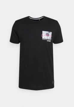 Brave Soul Print T-shirt - Jet Black/multicolour