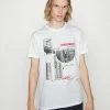 Brave Soul Print T-shirt - White