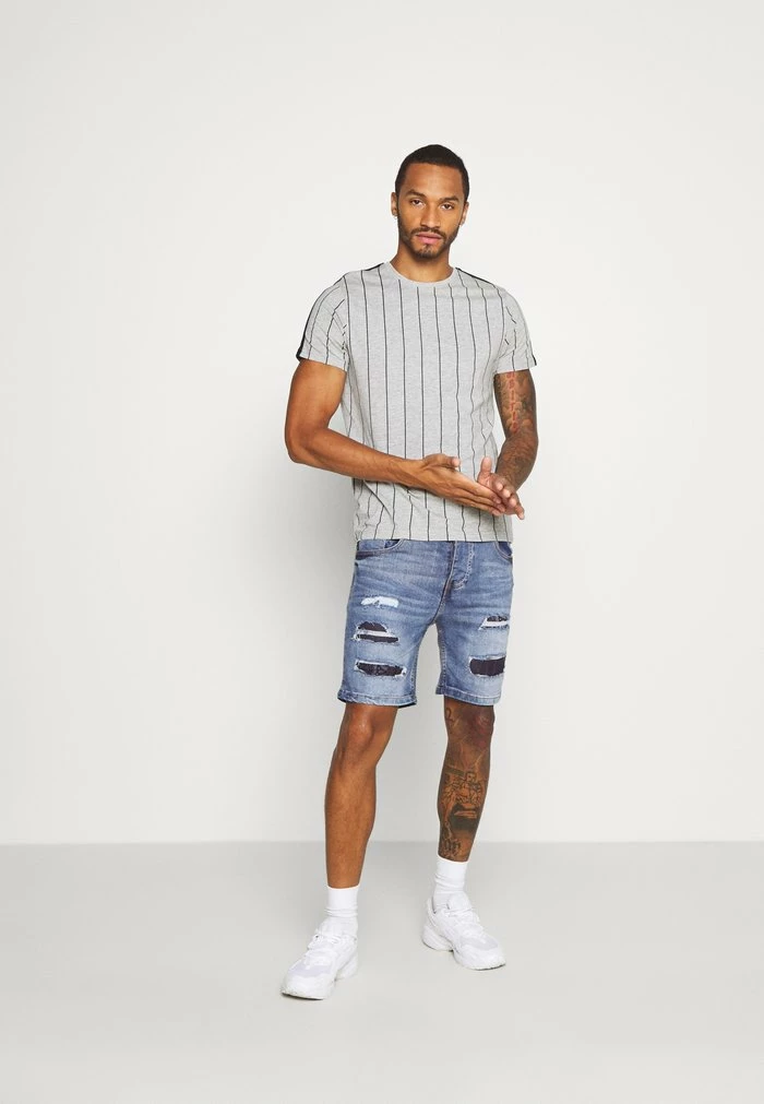 Brave Soul LOUIS - Denim Shorts - Blue Wash - Image 2