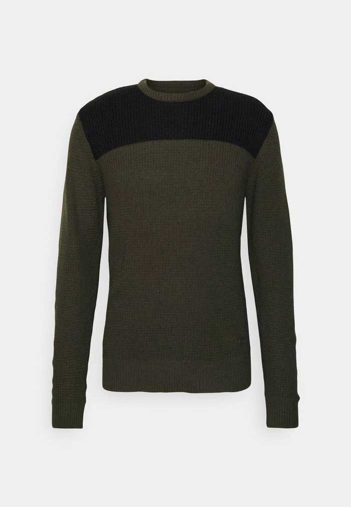 Brave Soul Jumper - Khaki/black - Image 4