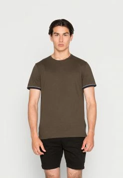 Brave Soul PEARSONC - Basic T-shirt - Khaki