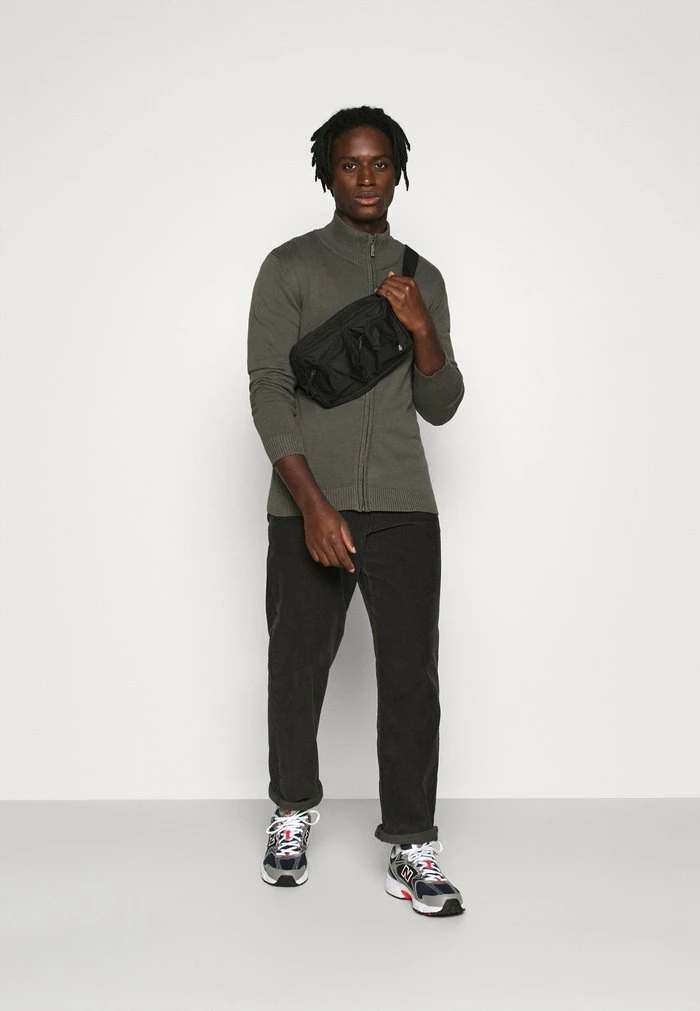 Brave Soul WESLEE - Cardigan - Dark Grey Marl 4 Brave Soul WESLEE - Cardigan - Dark Grey Marl - Image 2