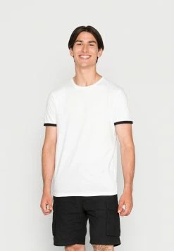 Brave Soul PEARSON - Basic T-shirt - White