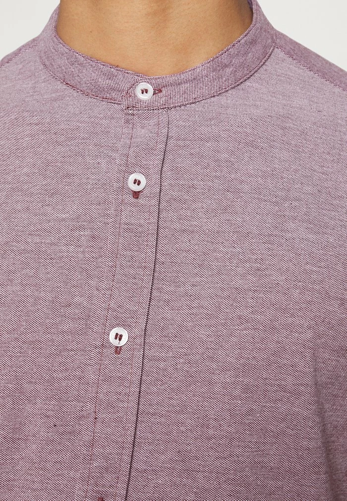 Brave Soul Shirt - Burgundy/grey - Image 7