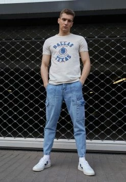 Brave Soul WALSH - Print T-shirt - Plaster