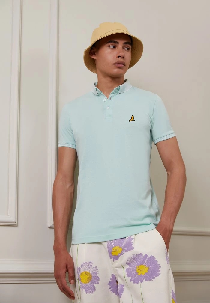 Brave Soul GLOVERD - Polo Shirt - Pale Green/white