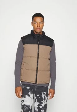 Brave Soul DAVISGILS - Waistcoat - Stone