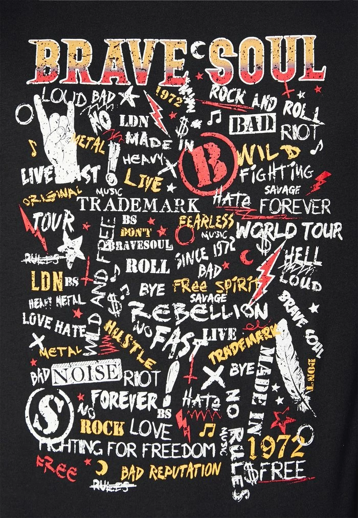 Print T-shirt - Brave Soul 7 Print T-shirt - Brave Soul - Image 5
