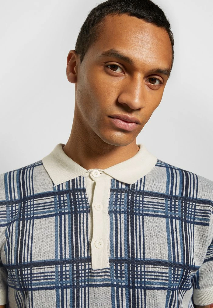 Brave Soul JAXON - Polo Shirt - Ecru/navy - Image 7