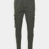 Brave Soul ASKERNCHARC - Cargo Trousers - Charcoal