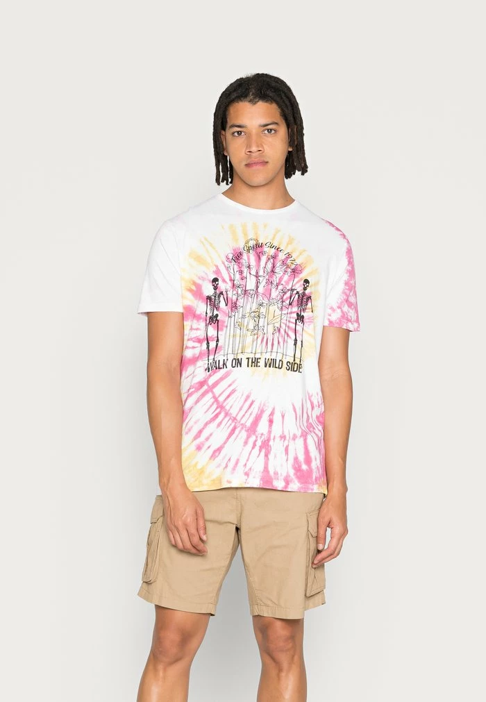 Brave Soul DISTRO - Print T-shirt - Optic White/spiral