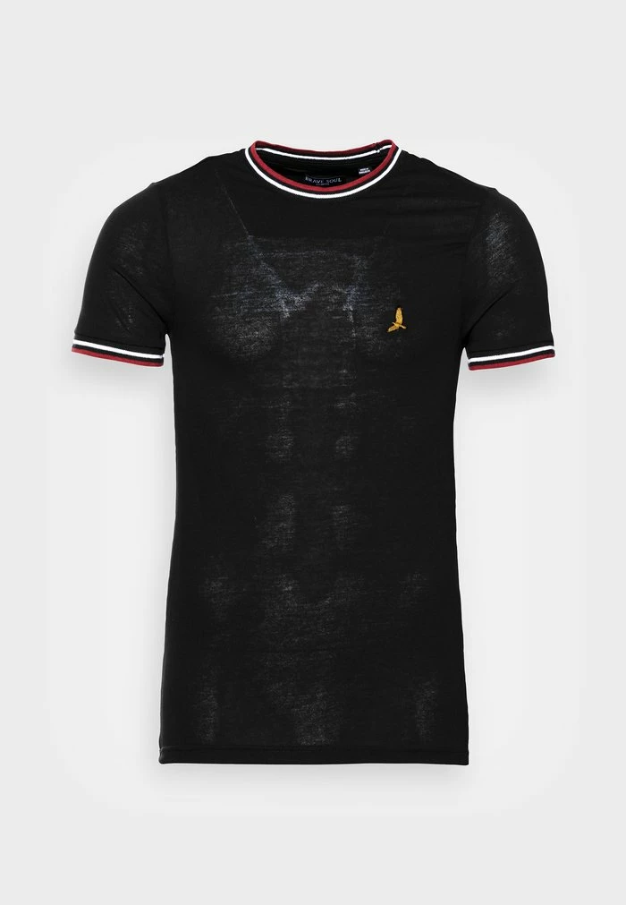 Brave Soul FEDERERE - Basic T-shirt - Black - Image 4