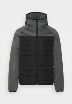 Brave Soul HOLMFIRTH - Winter Jacket - Black Lower/grey Upper