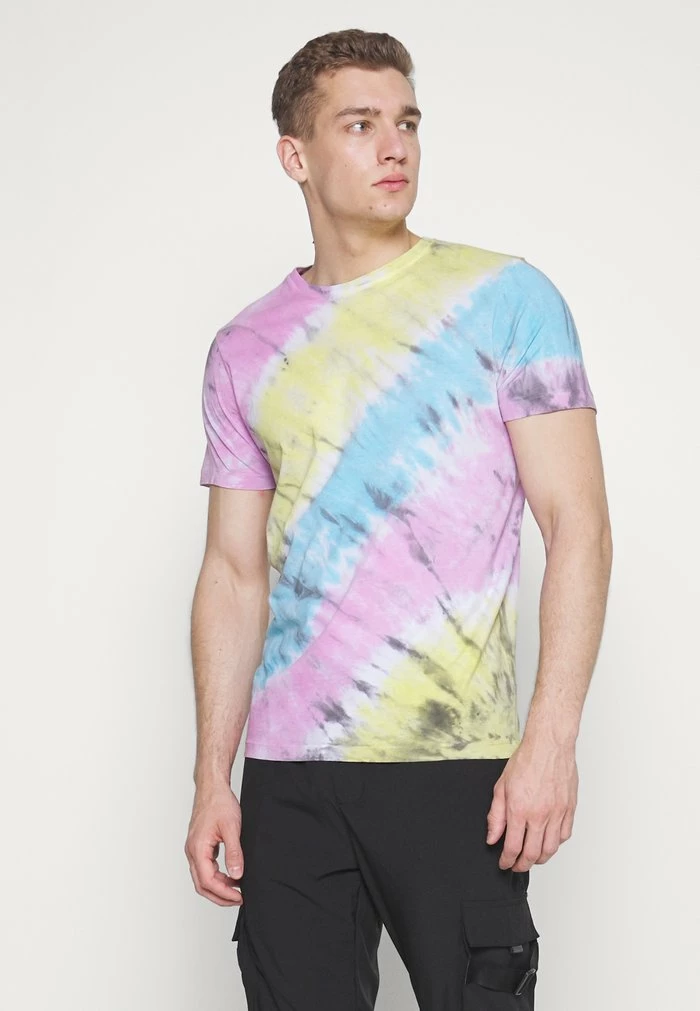 Brave Soul HERBET - Sports T-shirt - Yellow/ Green/ Turq/ Pink - Image 4