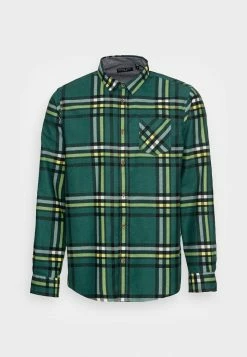 Brave Soul ARNAULT - Shirt - Green/black/white/yellow