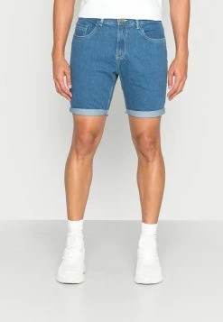 Brave Soul UGANDA - Denim Shorts - Light Blue
