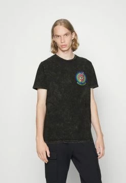 Brave Soul Print T-shirt - Black