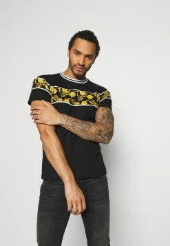 Brave Soul Print T-shirt - Black/multi