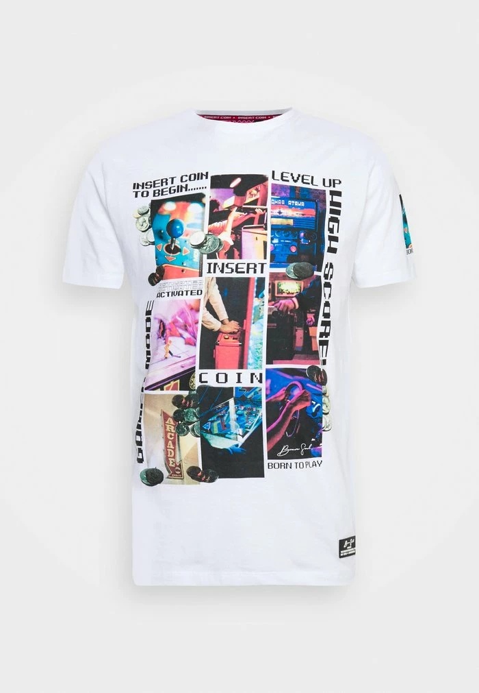 Brave Soul Print T-shirt - Optic White/multicolour - Image 5