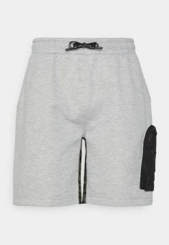 Brave Soul Shorts - Light Grey Marl/khaki