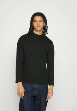 Brave Soul BURMESE - Long Sleeved Top - Jet Black