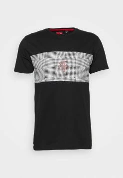 Brave Soul Print T-shirt - Jet Black