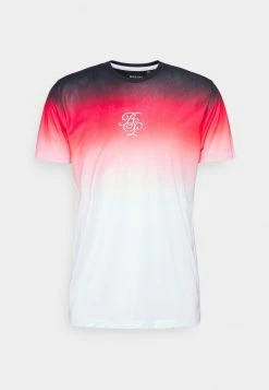 Brave Soul Print T-shirt - Black/red/white