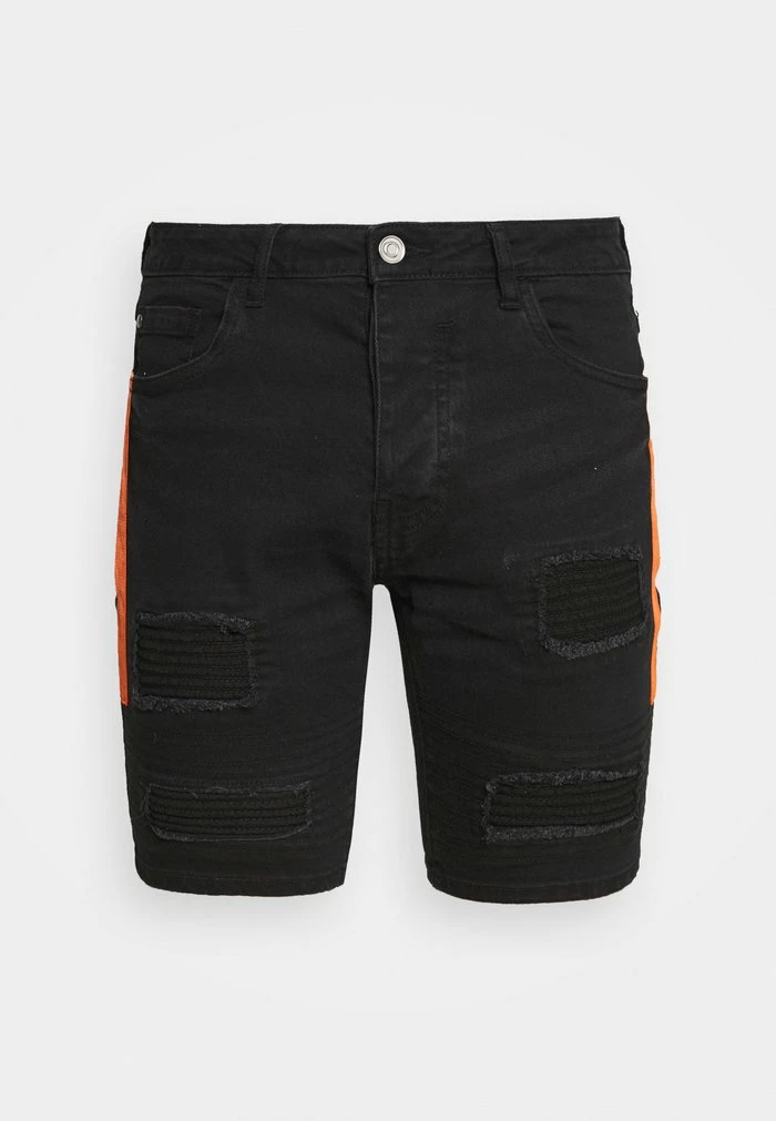 Brave Soul RUBBIN - Denim Shorts - Charcoal - Image 5