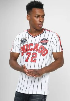 Brave Soul TIGON - Print T-shirt - White