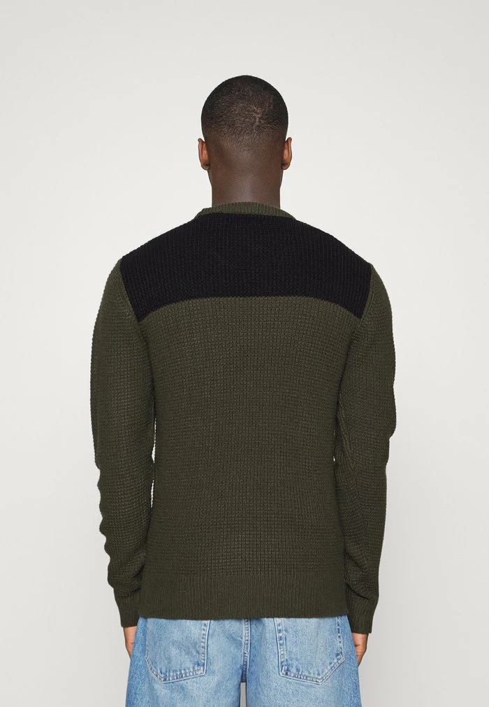 Brave Soul Jumper - Khaki/black - Image 3