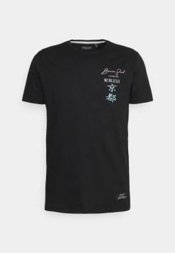 Brave Soul GION - Print T-shirt - Jet Black