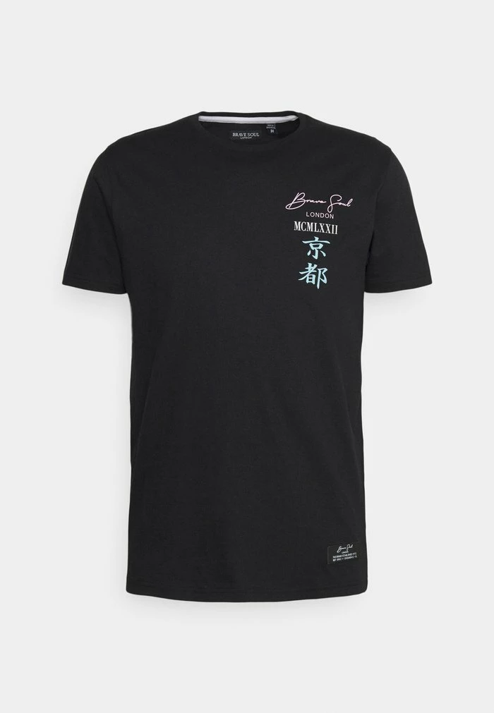Brave Soul GION - Print T-shirt - Jet Black 3 Brave Soul GION - Print T-shirt - Jet Black
