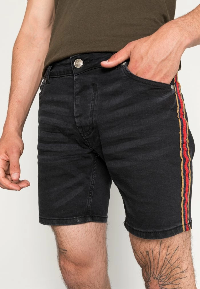 Brave Soul DORIAN - Denim Shorts - Charcoal - Image 5