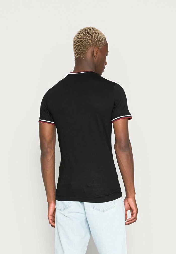 Brave Soul FEDERERE - Basic T-shirt - Black - Image 3