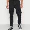 Brave Soul TAYLOR - Cargo Trousers - Black