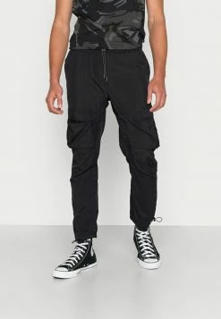 Brave Soul TAYLOR - Cargo Trousers - Black